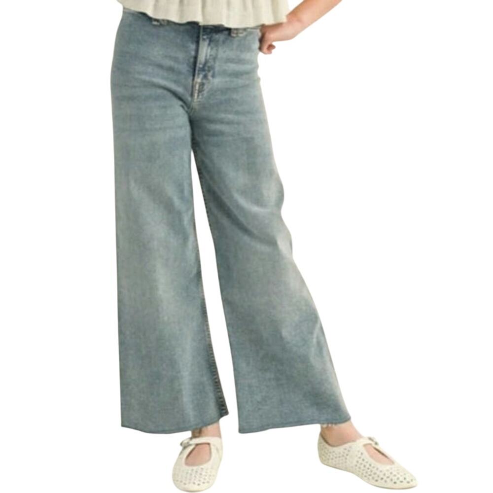 HEART & ARROW Girls Wide Leg Jeans Size 10 Medium Wash